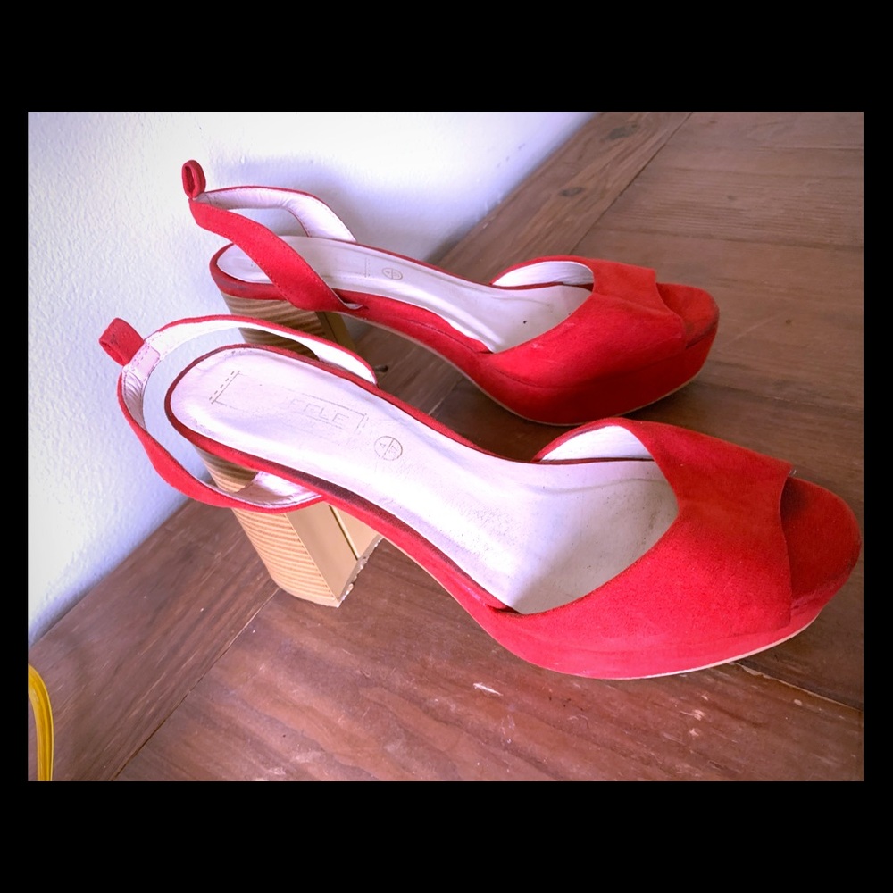 Red hot high heels